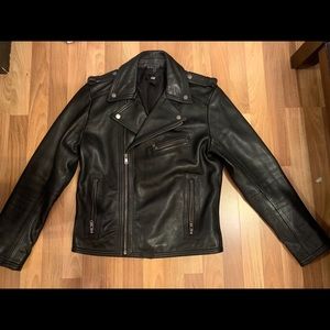Leather biker jacket H&M 40R